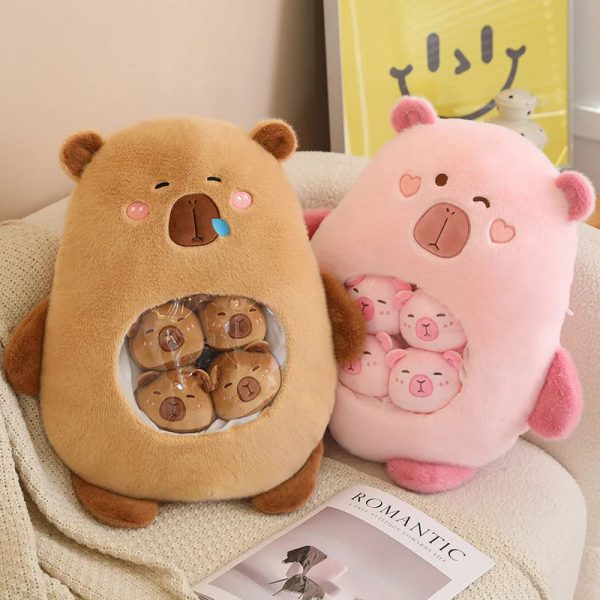 Capybara Squishy Plush Pillow - Adorable Mini Doll for Office Naps