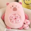Capybara Squishy Plush Pillow - Adorable Mini Doll for Office Naps