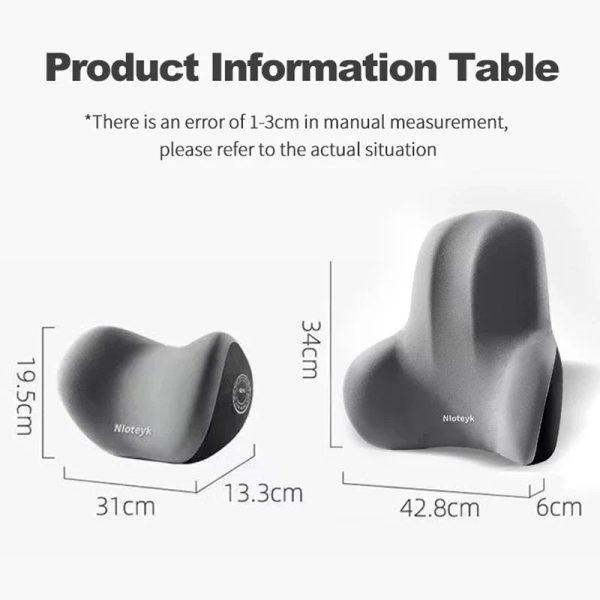 Car Lumbar Support Back Cushion And Neck Pillow