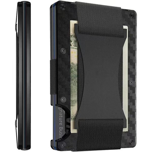Carbon Fiber Wallet - Rfid Blocking Metal Card Holder