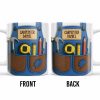 Carpenter Daniel Hammer, Tape Measure, Pencil, Saw - Personalized Custom Coffee Mug - JBS006_MG