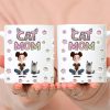 Cartoon Cat Mom Lovely Chibi - Personalized 3D Inflated Effect Ceramic Mug - Gift For Cat Lovers | CLP15 NA94