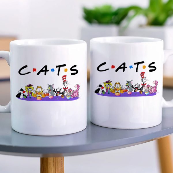 Cartoon Cats Coffee Mug 04ACDT240723