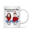 Cartoon Chibi Couple Sitting Gift For Him For Her Personalized Mug
