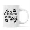 Cartoon Couple You Me & The Dog Personalized Mug