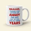Cartoon Dad And Annoying Kid, Personalized Coffee Mug DR-WHM-01dnpo030523