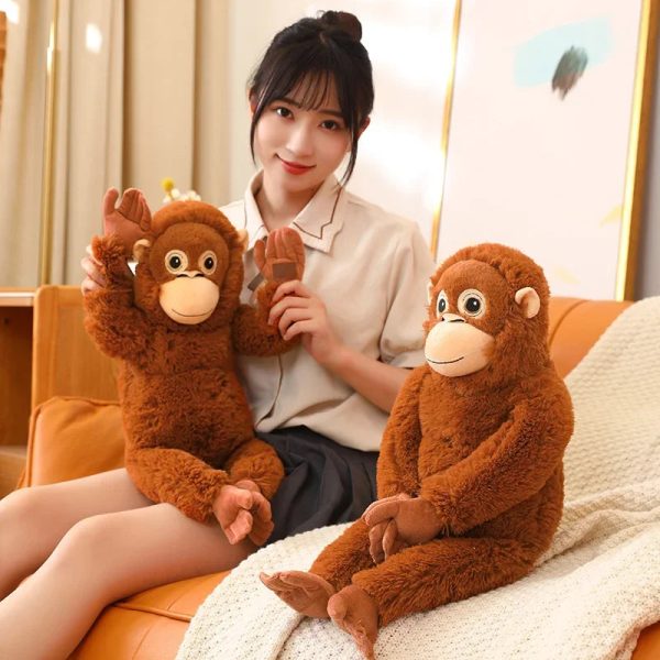Cartoon Gorilla Plush Toy - Soft, Cuddly Companion for Kids & Decor