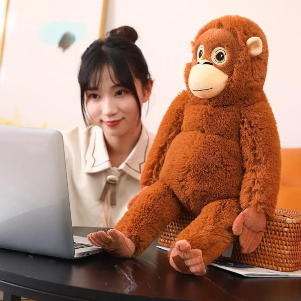 Cartoon Gorilla Plush Toy - Soft, Cuddly Companion for Kids & Decor