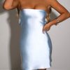 Casual Cut Out Strapless Mini Dress