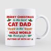 Cat Butts Merry Christmas Cat Dad Cat Mom Personalized Mug