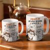 Cat Dad Admit It Life Would Be Boring Without Me - Personalized White Edge-to-Edge Mug
