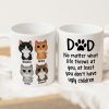Cat Dad No Matter What Life Throws At You Personalized Mug