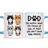 Cat Dad No Matter What Life Throws At You Personalized Mug