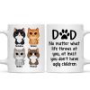 Cat Dad No Matter What Life Throws At You Personalized Mug