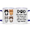 Cat Dad No Matter What Life Throws At You Personalized Mug