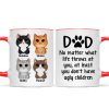 Cat Dad No Matter What Life Throws At You Personalized Mug