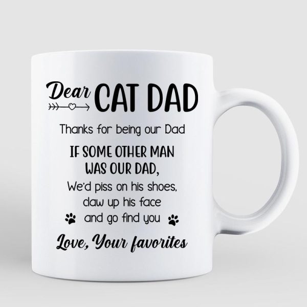 Cat Dad Real Man Funny Gift Personalized Mug