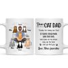 Cat Dad Real Man Funny Gift Personalized Mug