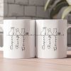 Cat Line Art Gift For Cat Lovers - Personalized Mug