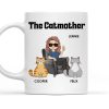 Cat Lover Personalized White Ceramic Mug for Cat Lovers, Custom Gift for Cat Lover