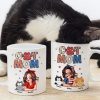 Cat Mom 4th of July America Sparkly Pattern Personalized Mug, Independence Day