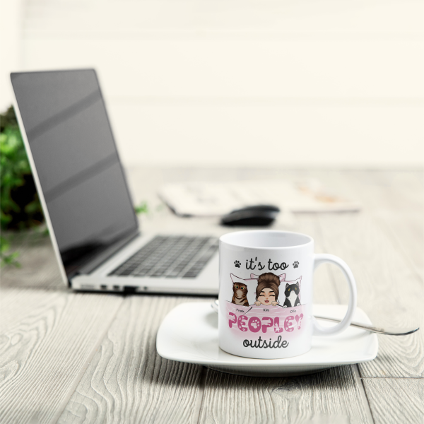 Cat Mom Inside - Personalized Mug - Birthday Gift For Cat Mom, Cat Lover, Fur Mama
