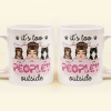Cat Mom Inside - Personalized Mug - Birthday Gift For Cat Mom, Cat Lover, Fur Mama