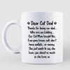 Cat Mom Says She Love You Tattoo Fluffy Cat Personalized Coffee Mug