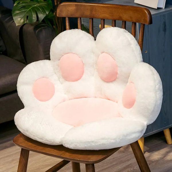 Cat Paw Plush Floor Cushion Soft Large Seat Pillow