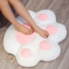 Cat Paw Plush Floor Cushion Soft Large Seat Pillow