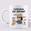 Cat Purrsonal Servant Chibi Girl Personalized Mug
