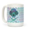 Cat Skull & Crochet Hooks Coffee Mug