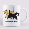 Cat Walking Personalized Coffee Mug