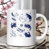 Cats in Space Retro Personalized Mug, Funny Astronaut Kitty Gift with Cosmic Vibes and Custom Name