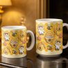Celebrate A Special Bond With Bee And Honeycomb Design - Personalized Custom Coffee Mug - JBS116_MG