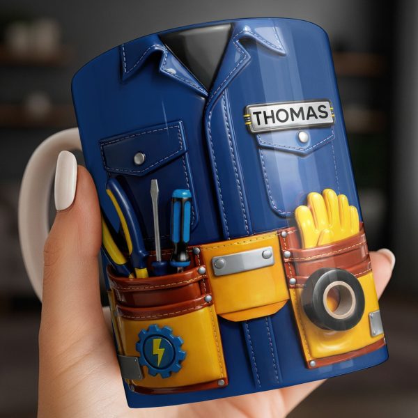 Celebrate Craftsmanship With Tool Belt Design - Personalized Custom Coffee Mug - JBS093_MG