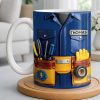 Celebrate Craftsmanship With Tool Belt Design - Personalized Custom Coffee Mug - JBS093_MG