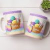 Celebrate Creativity with Vibrant Yarn Balls and Crochet - Personalized Custom Coffee Mug - HOB032_MG