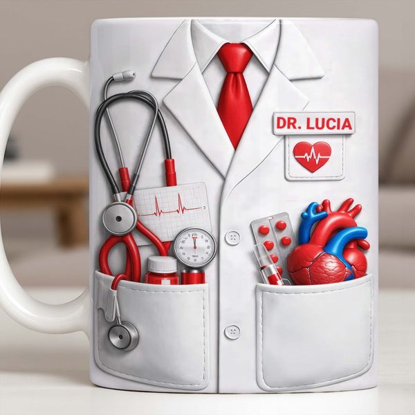 Celebrate Dedication And Care With Custom Doctor Themed Mug - Personalized Custom Coffee Mug - DOC084_MG