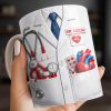 Celebrate Dedication And Care With Custom Doctor Themed Mug - Personalized Custom Coffee Mug - DOC084_MG