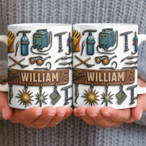 Celebrate Experience And Craftsmanship With Tools And Welding Equipment - Personalized Custom Coffee Mug - JBS082_MG