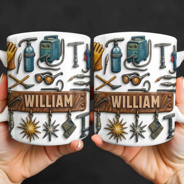 Celebrate Experience And Craftsmanship With Tools And Welding Equipment - Personalized Custom Coffee Mug - JBS082_MG