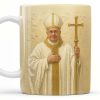 Celebrate Faith and Devotion, Bishop and Cross - Personalized Custom Coffee Mug - FTH084_MG