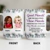 Celebrate Friendship With Personalized Coffee Mug Featuring Stylish Flowers - Personalized Custom Coffee Mug - BST525_MG