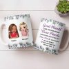 Celebrate Friendship With Personalized Coffee Mug Featuring Stylish Flowers - Personalized Custom Coffee Mug - BST525_MG