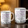 Celebrate Friendship With Personalized Coffee Mug Featuring Stylish Flowers - Personalized Custom Coffee Mug - BST525_MG