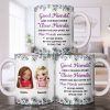 Celebrate Friendship With Personalized Coffee Mug Featuring Stylish Flowers - Personalized Custom Coffee Mug - BST525_MG