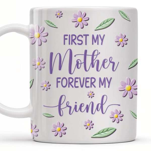 Celebrate Friendship With Stylish Ladies And Flowers - Personalized Custom Coffee Mug - MOM053_MG
