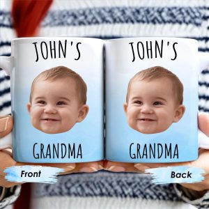 Celebrate Grandmotherhood With A Personalized Smile Mug - Personalized Custom Coffee Mug - KID014_MG