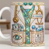 Celebrate Healthcare Professional With Medical Instruments - Personalized Custom Coffee Mug - DOC101_MG